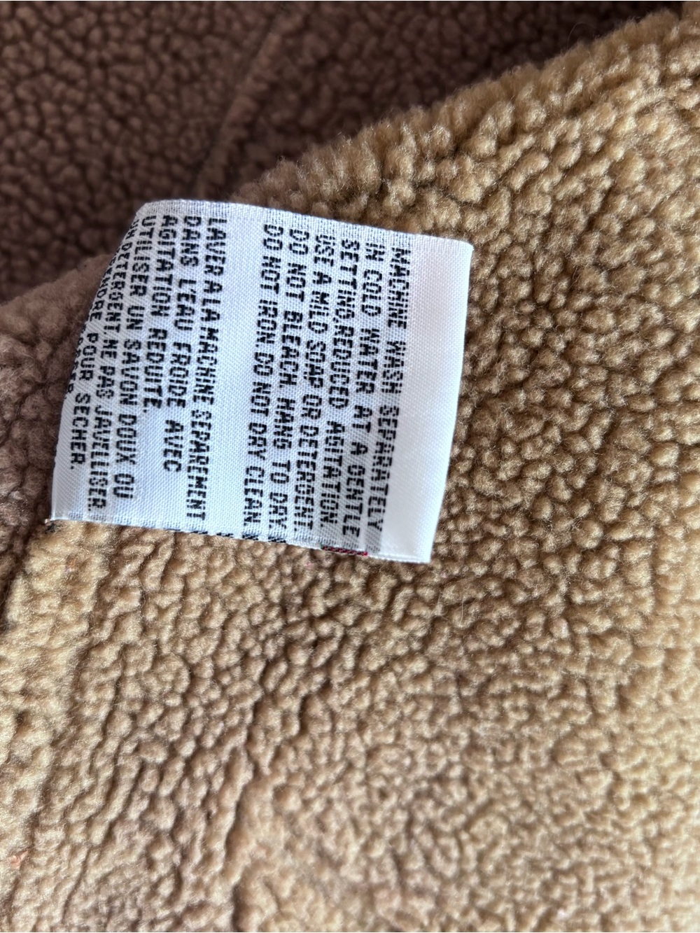 Classic Nuage Brown/ Tan Suede Cozy Shearling Zip-Up Puffer Jacket- Size XL - Picture 6 of 6